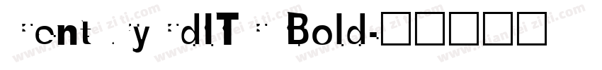 CenturyCdITC Bold字体转换